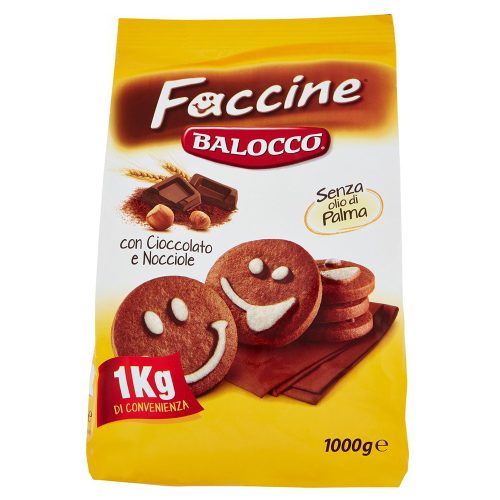 Balocco Faccine csokis-mogyorós keksz, 1 kg