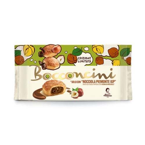 Bocconcini Nocciola mogyorókrémmel töltött snack, 100g