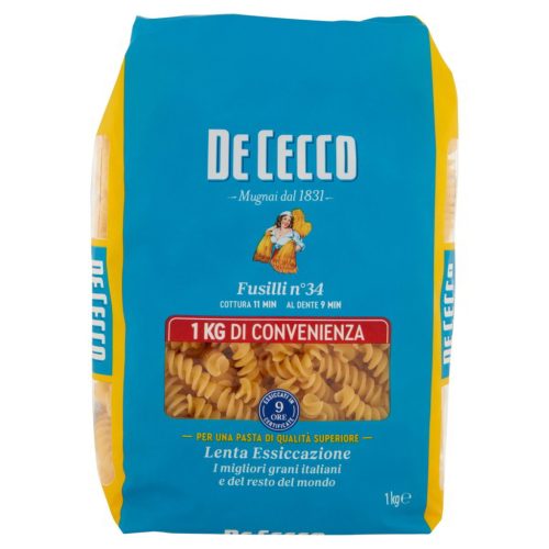 De Cecco Fusilli n°34 durumtészta, 1kg