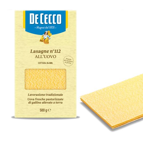 De Cecco Lasagne tojásos lasagne tészta, 500g