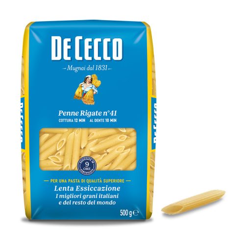 De Cecco Penne Rigate n°41 durumtészta, 500g