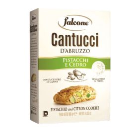   Falcone Cantucci Pistacchi e Cedro pisztáciás, citromos keksz, 180g