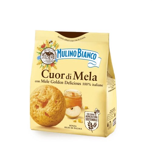 Mulino Bianco Cuor di Mela almás, mézes keksz, 300g