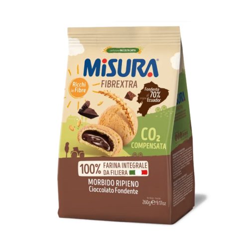 Misura Fibrextra csokoládékrémmel töltött, rostdús, 260g