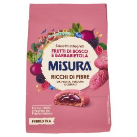   Misura Fibrextra erdei gyümölcsös-céklás, rostdús töltött keksz, 260g