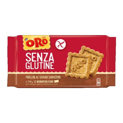 Oro Saiwa Senza Glutine Frollini gluténmentes keksz, 240g