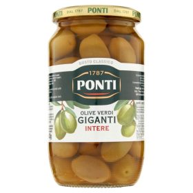Ponti Olive Verdi Giganti Intere zöld olajbogyó sós lében, 1000g