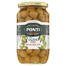   Ponti Olive Verdi Snocciolate magozott, zöld olajbogyó sós lében, 670g