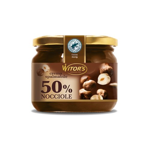 Witor's Nocciole 50%-os mogyorókrém, 220g